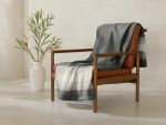 Gray - Horizon Ombre Organic Cotton Blanket