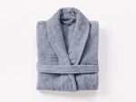 Organic Cotton Robe - Steel Blue