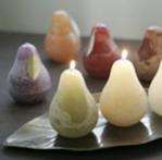 Unscented Pear Shaped Candles